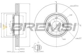BREMSI CD7405V - DISCHI FRENO - BRAKE DISCS