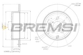 BREMSI CD7406S - DISCHI FRENO - BRAKE DISCS