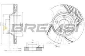 BREMSI CD7408VLS - DISCHI FRENO - BRAKE DISCS