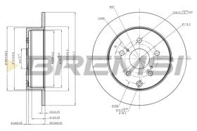 BREMSI CD7409S - DISCHI FRENO - BRAKE DISCS