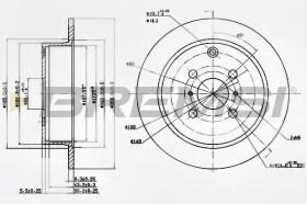 BREMSI CD7417S - DISCHI FRENO - BRAKE DISCS