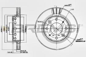 BREMSI CD7418V - DISCHI FRENO - BRAKE DISCS