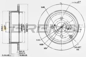 BREMSI CD7419S - DISCHI FRENO - BRAKE DISCS