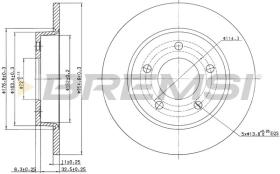 BREMSI CD7420S - DISCHI FRENO - BRAKE DISCS
