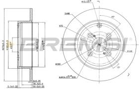 BREMSI CD7421S - DISCHI FRENO - BRAKE DISCS