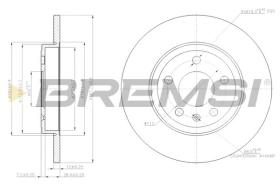 BREMSI CD7423S - DISCHI FRENO - BRAKE DISCS
