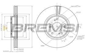 BREMSI CD7424V - DISCHI FRENO - BRAKE DISCS