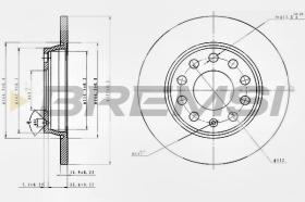 BREMSI CD7425S - DISCHI FRENO - BRAKE DISCS