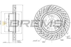 BREMSI CD7427V - DISCHI FRENO - BRAKE DISCS