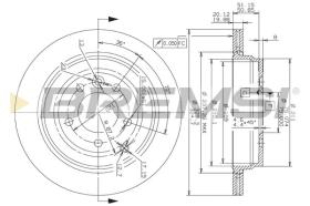 BREMSI CD7431V - DISCHI FRENO - BRAKE DISCS