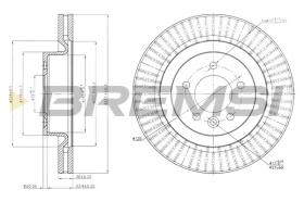 BREMSI CD7432V - DISCHI FRENO - BRAKE DISCS
