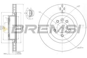 BREMSI CD7434V - DISCHI FRENO - BRAKE DISCS