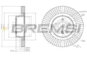 BREMSI CD7436V - DISCHI FRENO - BRAKE DISCS