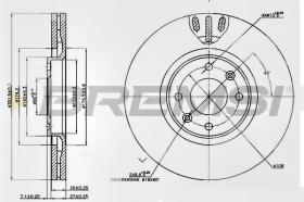 BREMSI CD7442V - DISCHI FRENO - BRAKE DISCS