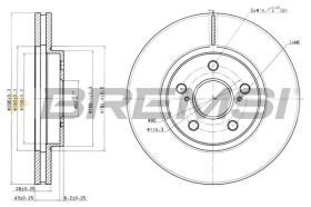 BREMSI CD7446V - DISCHI FRENO - BRAKE DISCS