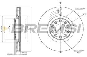 BREMSI CD7451V - DISCHI FRENO - BRAKE DISCS