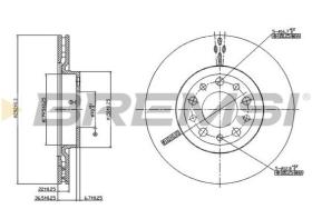 BREMSI CD7454V - DISCHI FRENO - BRAKE DISCS