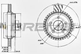 BREMSI CD7457V - DISCHI FRENO - BRAKE DISCS