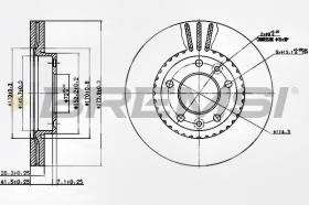 BREMSI CD7460V - DISCHI FRENO - BRAKE DISCS