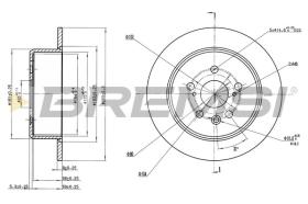 BREMSI CD7474S - DISCHI FRENO - BRAKE DISCS