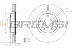 BREMSI CD7478V - DISCHI FRENO - BRAKE DISCS