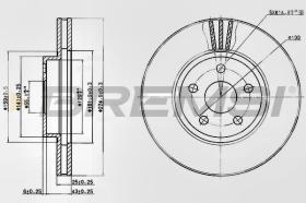 BREMSI CD7484V - DISCHI FRENO - BRAKE DISCS