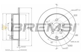 BREMSI CD7485S - DISCHI FRENO - BRAKE DISCS