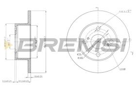 BREMSI CD7487S - DISCHI FRENO - BRAKE DISCS
