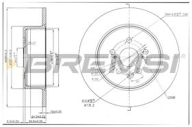 BREMSI CD7489S - DISCHI FRENO - BRAKE DISCS