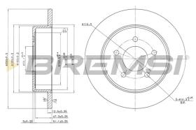 BREMSI CD7492S - DISCHI FRENO - BRAKE DISCS