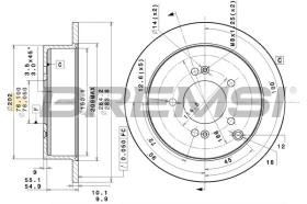 BREMSI CD7493S - DISCHI FRENO - BRAKE DISCS