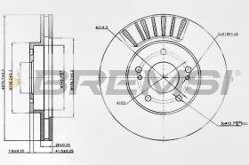 BREMSI CD7494V - DISCHI FRENO - BRAKE DISCS