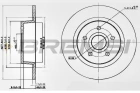 BREMSI CD7497S - DISCHI FRENO - BRAKE DISCS