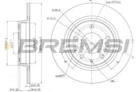 BREMSI CD7500S - DISCHI FRENO - BRAKE DISCS