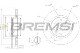 BREMSI CD7502S - DISCHI FRENO - BRAKE DISCS