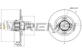 BREMSI CD7515S - DISCHI FRENO - BRAKE DISCS