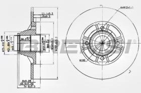 BREMSI CD7517S - DISCHI FRENO - BRAKE DISCS