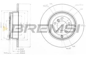 BREMSI CD7518S - DISCHI FRENO - BRAKE DISCS