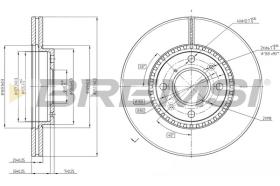 BREMSI CD7520V - DISCHI FRENO - BRAKE DISCS
