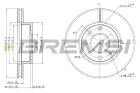 BREMSI CD7521V - DISCHI FRENO - BRAKE DISCS