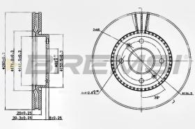BREMSI CD7522V - DISCHI FRENO - BRAKE DISCS