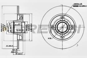 BREMSI CD7523S - DISCHI FRENO - BRAKE DISCS