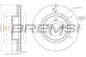 BREMSI CD7524V - DISCHI FRENO - BRAKE DISCS