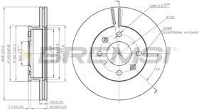 BREMSI CD7529V - DISCHI FRENO - BRAKE DISCS