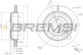 BREMSI CD7531V - DISCHI FRENO - BRAKE DISCS