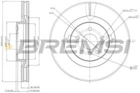 BREMSI CD7532V - DISCHI FRENO - BRAKE DISCS
