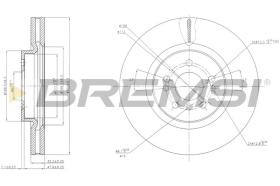 BREMSI CD7533V - DISCHI FRENO - BRAKE DISCS