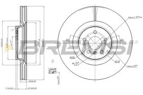 BREMSI CD7534V - DISCHI FRENO - BRAKE DISCS