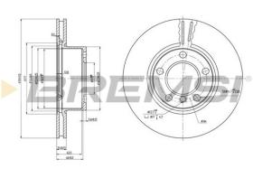 BREMSI CD7536V - DISCHI FRENO - BRAKE DISCS