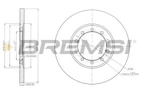 BREMSI CD7537S - DISCHI FRENO - BRAKE DISCS